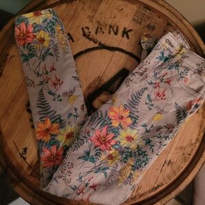 GAP Denim Girls Floral Stretch High Rise Jegging sz 10